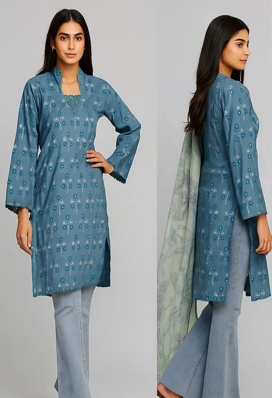 Limelight 2-Piece Lawn Suit (Shirt + Dupatta)