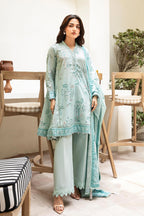 Elahéh By M.Fabrics - 3PC Unstitched Printed Lawn Suit (Light Sea Green)
