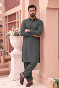 Alkaram – Men’s Unstitched Wash & Wear Fabric (Black)