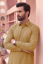 Alkaram – Men’s Unstitched Wash & Wear Fabric (Light Brown)