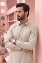 Alkaram – Men’s Unstitched Wash & Wear Fabric (Light Gray)