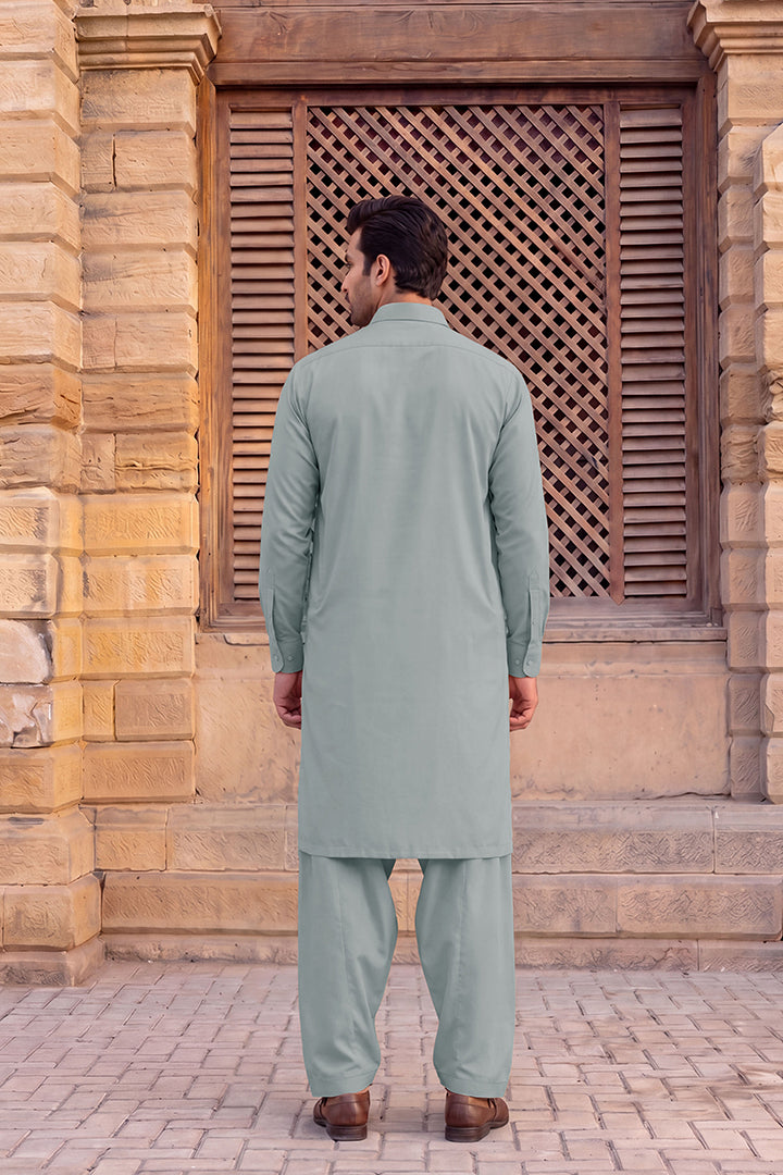 Gul Ahmed – Men’s Unstitched Wash & Wear Fabric (Light Blue)