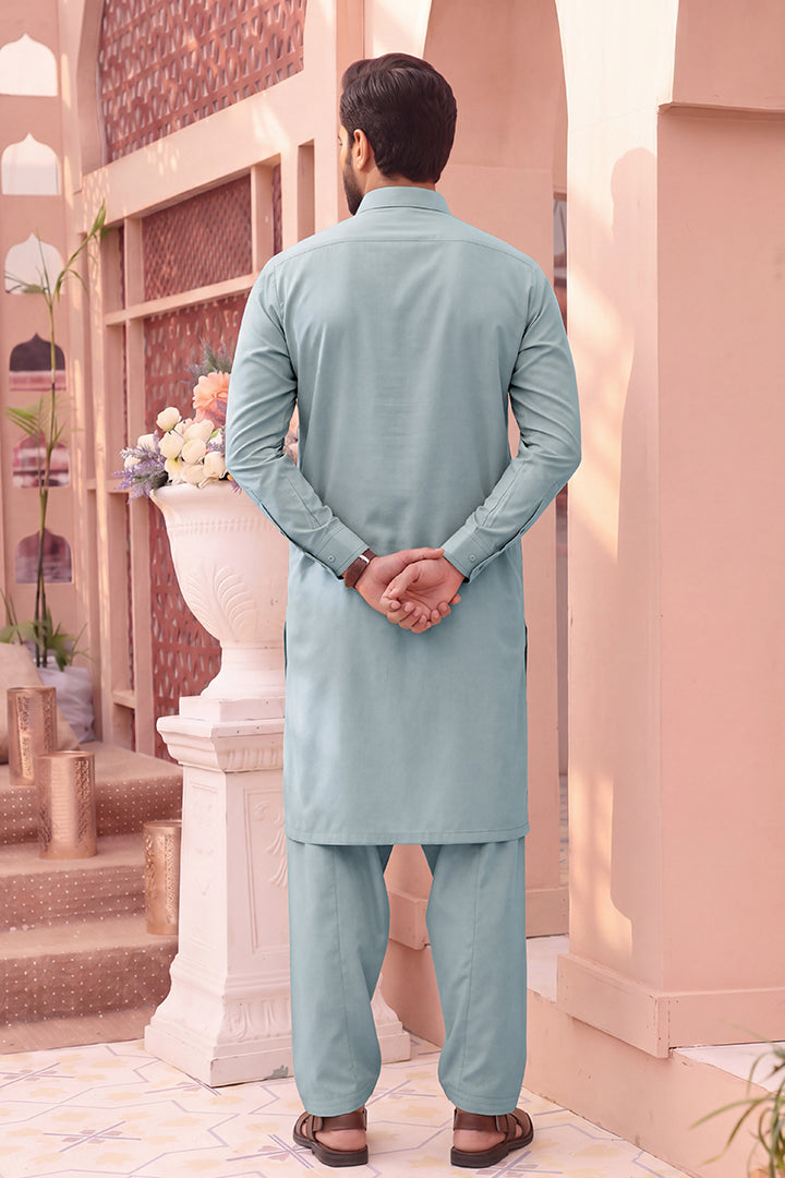 Alkaram – Men’s Unstitched Wash & Wear Fabric (Light Blue)