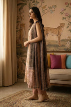 Rimal by UK Vol-22 3PC Unstitched Embroidered Lawn Suit (Gold)