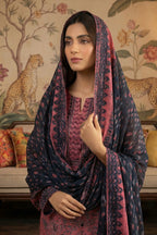 Rimal by UK Vol-22 3PC Unstitched Embroidered Lawn Suit (Pink)