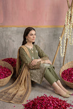 KIJI by Rimal Vol-119 3PC Unstitched Embroidered Lawn Suit (Green)