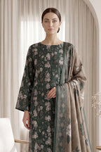 Rimal by UK Vol-65 3PC Unstitched Embroidered Lawn Suit (Green)