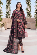Keyseria by Jaffrani Textile Chapter-8 3PC Unstitched Printed Lawn Suit (Maroon)