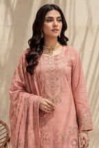 Amira by Breeza Fashion - 3PC Unstitched Embroidered Lawn Suit (Pink)