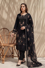 Parado by Breeza Fashion - 3PC Unstitched Embroidered Lawn Suit (Black)