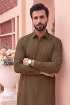 Alkaram – Men’s Unstitched Wash & Wear Fabric (Brown)