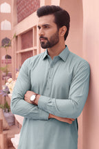 Alkaram – Men’s Unstitched Wash & Wear Fabric (Light Blue)