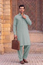 Gul Ahmed – Men’s Unstitched Wash & Wear Fabric (Blue)