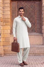 Gul Ahmed – Men’s Unstitched Wash & Wear Fabric (White)
