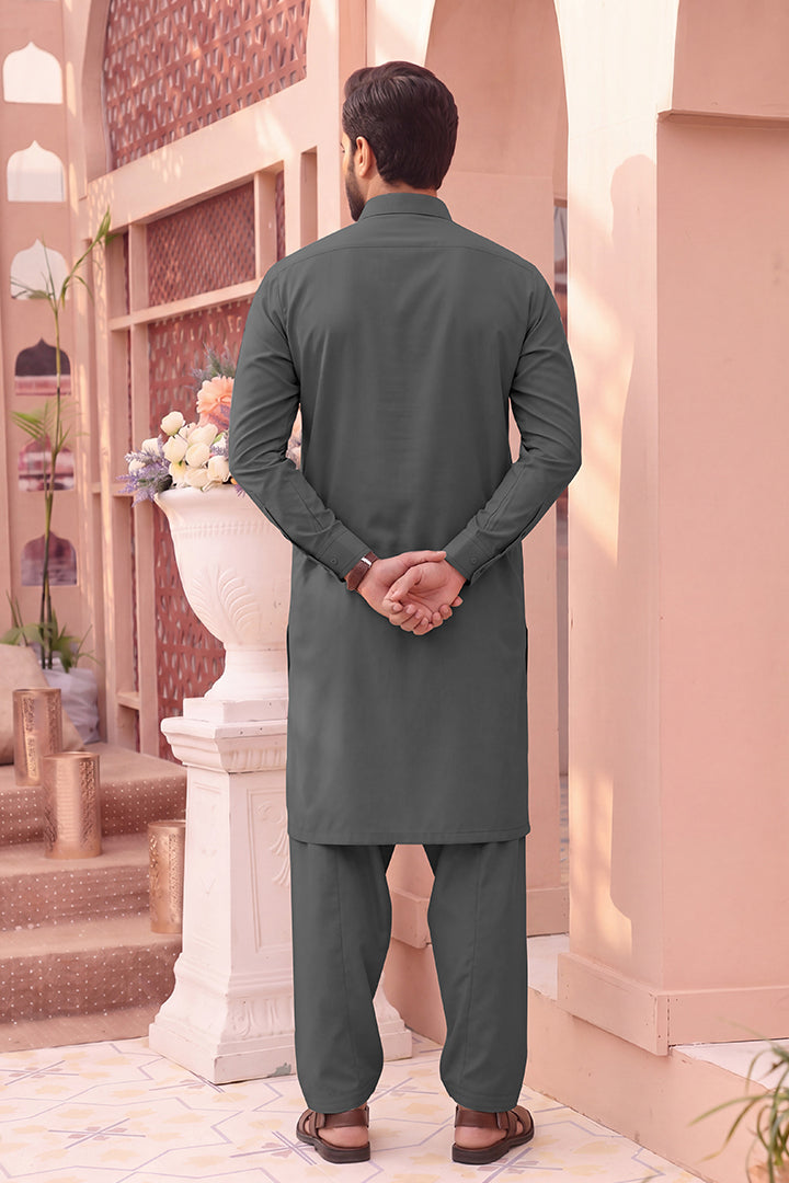 Alkaram – Men’s Unstitched Wash & Wear Fabric (Black)