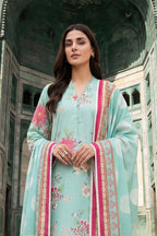 Keyseria by Jaffrani Textile Chapter-8 3PC Unstitched Printed Lawn Suit (Sky Blue)