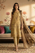 Rimal by UK Vol-22 3PC Unstitched Embroidered Lawn Suit (Light Brown)