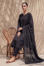 Sania by Breeza Fashion - 3PC Unstitched Embroidered Lawn Suit (Black)