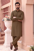 Alkaram – Men’s Unstitched Wash & Wear Fabric (Brown)