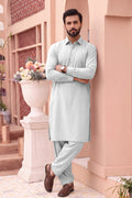 Alkaram – Men’s Unstitched Wash & Wear Fabric (White)