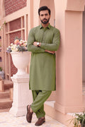 Alkaram – Men’s Unstitched Wash & Wear Fabric (Light Green)