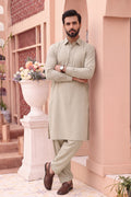 Alkaram – Men’s Unstitched Wash & Wear Fabric (Light Gray)