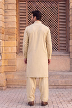 Gul Ahmed – Men’s Unstitched Wash & Wear Fabric (Baige)