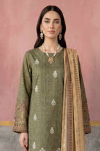 KIJI by Rimal Vol-119 3PC Unstitched Embroidered Lawn Suit (Green)