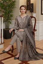 Rimal by UK Vol-46 3PC Unstitched Embroidered Lawn Suit (Grey)
