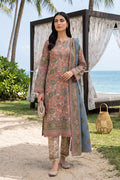 Keyseria by Jaffrani Textile Chapter-8 3PC Unstitched Printed Lawn Suit (Light Pink)