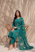 Parado by Breeza Fashion - 3PC Unstitched Embroidered Lawn Suit (Green)