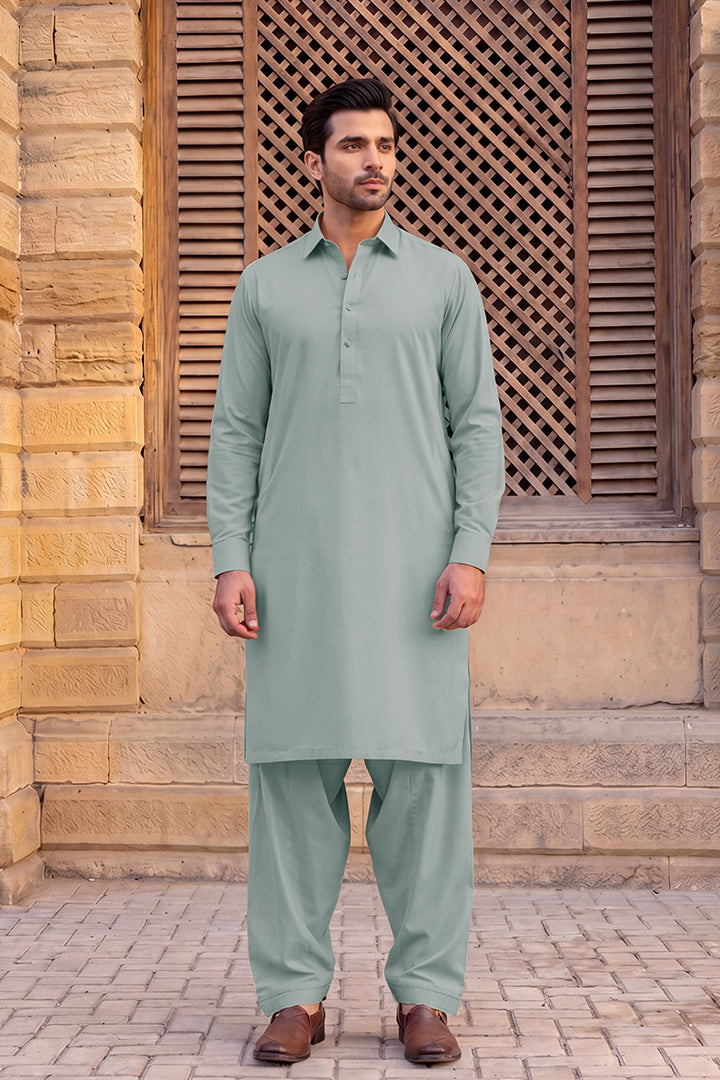 Gul Ahmed – Men’s Unstitched Wash & Wear Fabric (Blue)