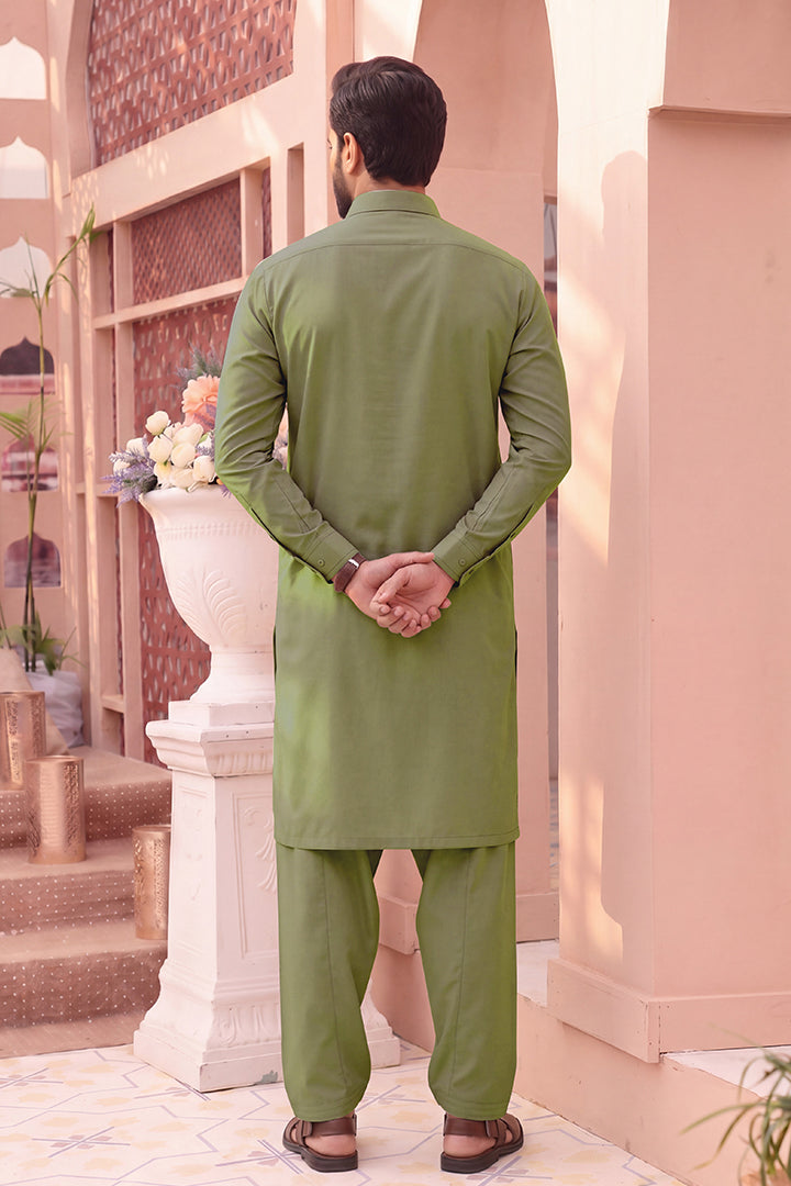Alkaram – Men’s Unstitched Wash & Wear Fabric (Light Green)