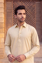 Gul Ahmed – Men’s Unstitched Wash & Wear Fabric (Baige)