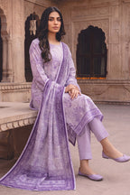 Rimal by UK Vol-54 3PC Unstitched Embroidered Lawn Suit (Purple)