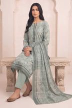 Rimal by UK Vol-54 3PC Unstitched Embroidered Lawn Suit (Green)