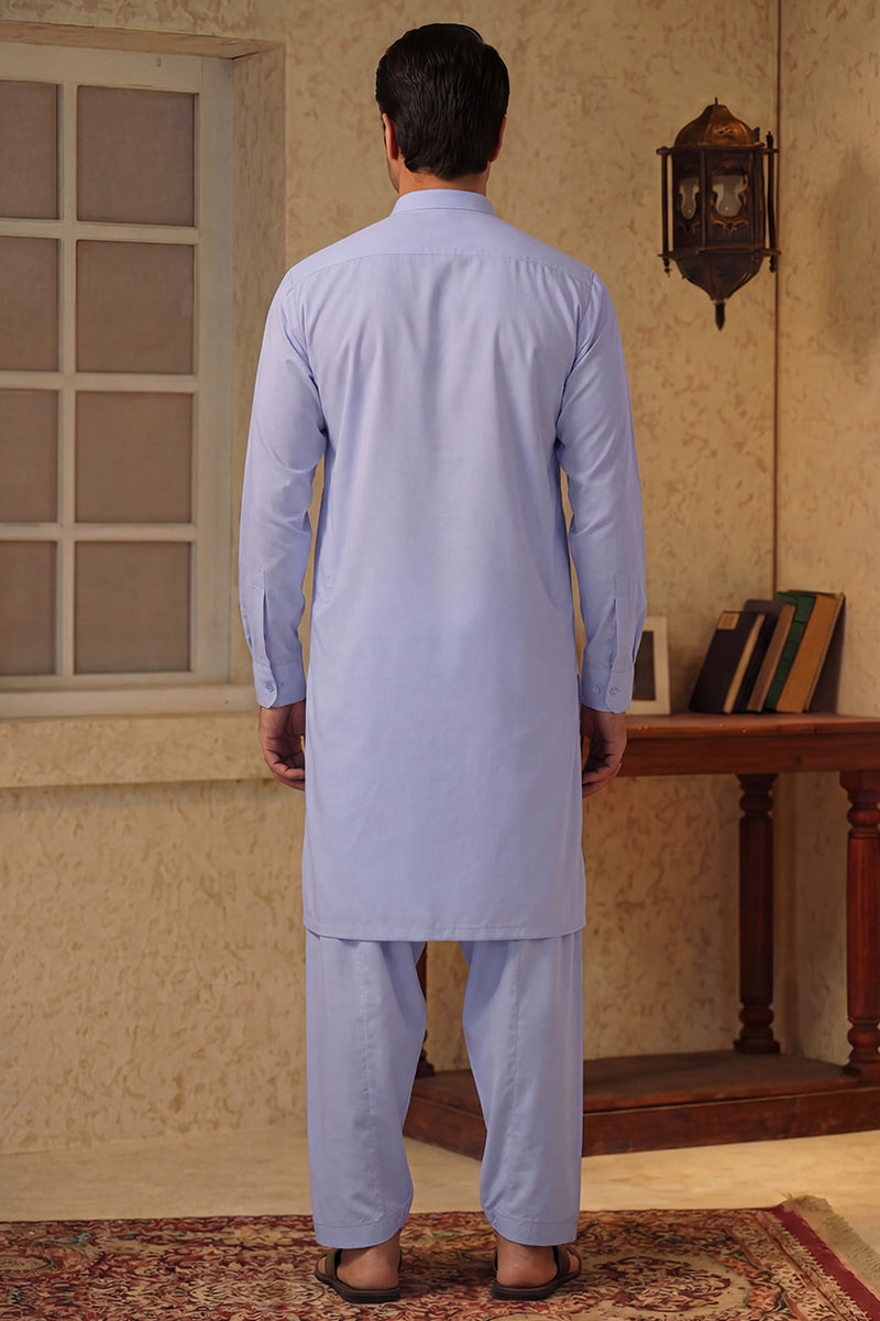 KBC Fashion – Men’s Unstitched Wash & Wear Fabric (Pastel Periwinkle)