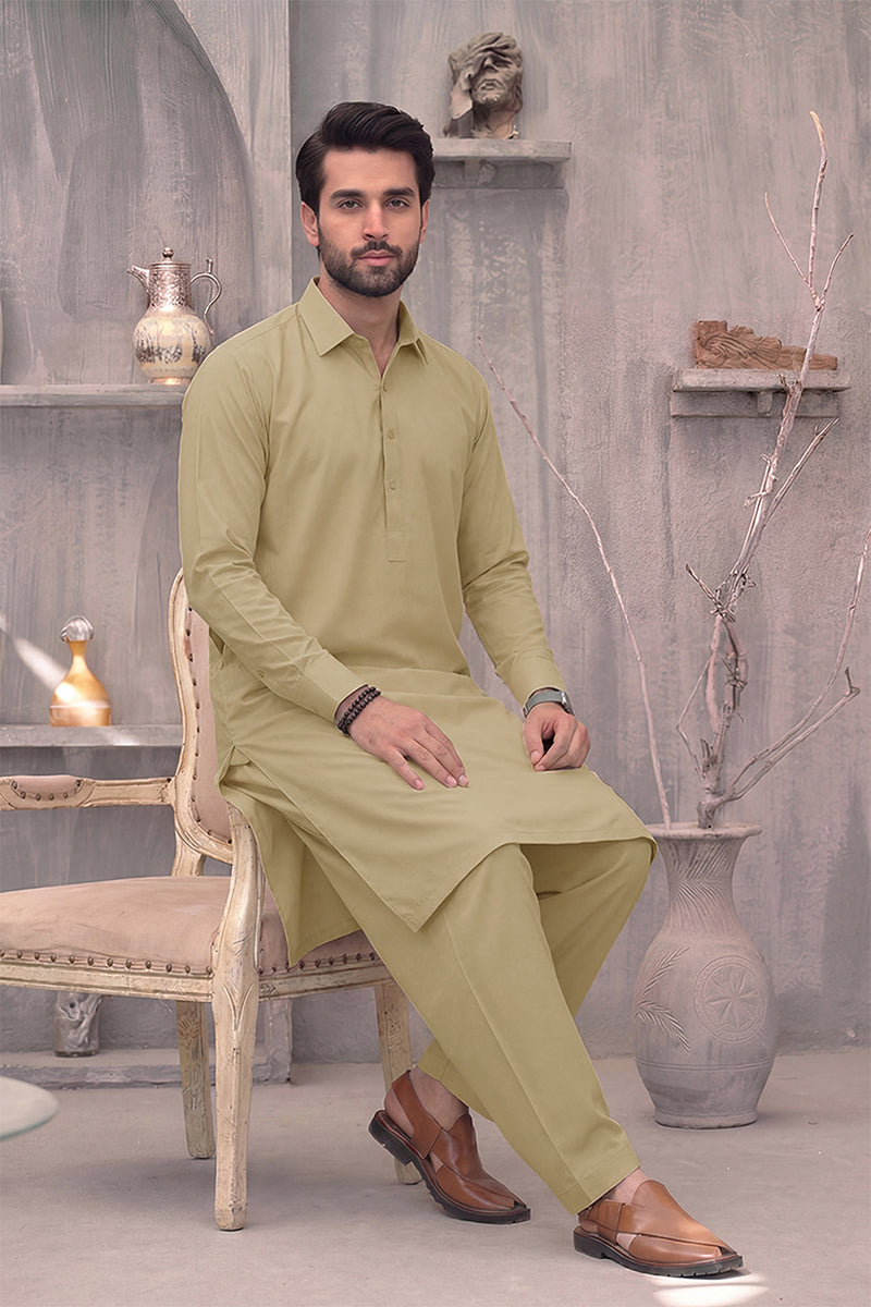 KBC Fashion – Men’s Unstitched Wash & Wear Fabric (Lime)