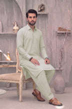KBC Fashion – Men’s Unstitched Wash & Wear Fabric (Ice Green)
