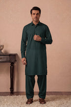 KBC Fashion – Men’s Unstitched Wash & Wear Fabric (Dark Forest Green)