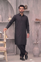 KBC Fashion – Men’s Unstitched Wash & Wear Fabric (Charcoal Black)