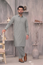KBC Fashion – Men’s Unstitched Wash & Wear Fabric (Muted Sage Green)