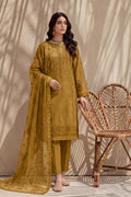 Grace by Breeza Fashion - 3PC Unstitched Embroidered Lawn Suit (Mustard)
