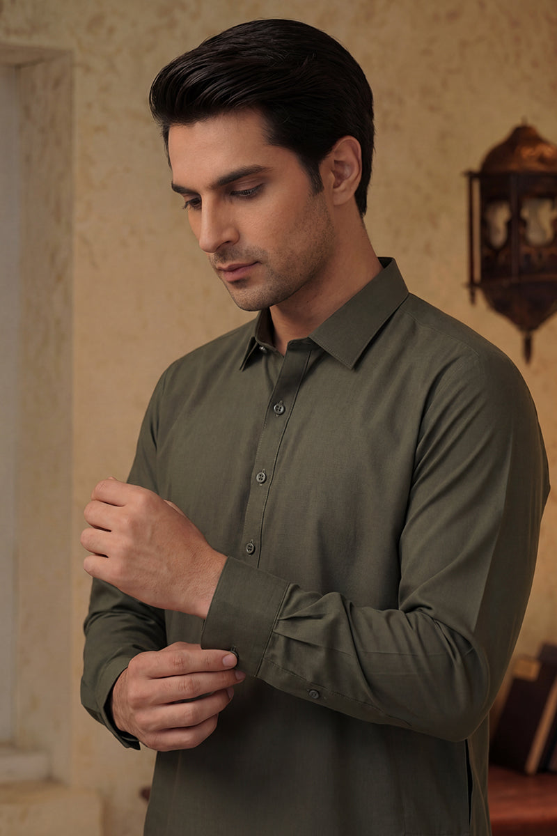 KBC Fashion – Men’s Unstitched Wash & Wear Fabric (Seaweed)