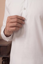 KBC Fashion – Men’s Unstitched Wash & Wear Fabric (White)