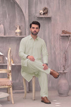 KBC Fashion – Men’s Unstitched Wash & Wear Fabric (Ice Green)