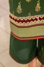 Inaya By KBC Fashion – 3 Pcs Unstitched Printed Lawn Suit (Green)