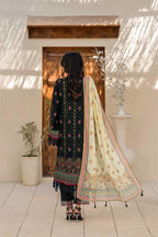 Inaya By KBC Fashion – 3 Pcs Unstitched Printed Lawn Suit (Black)