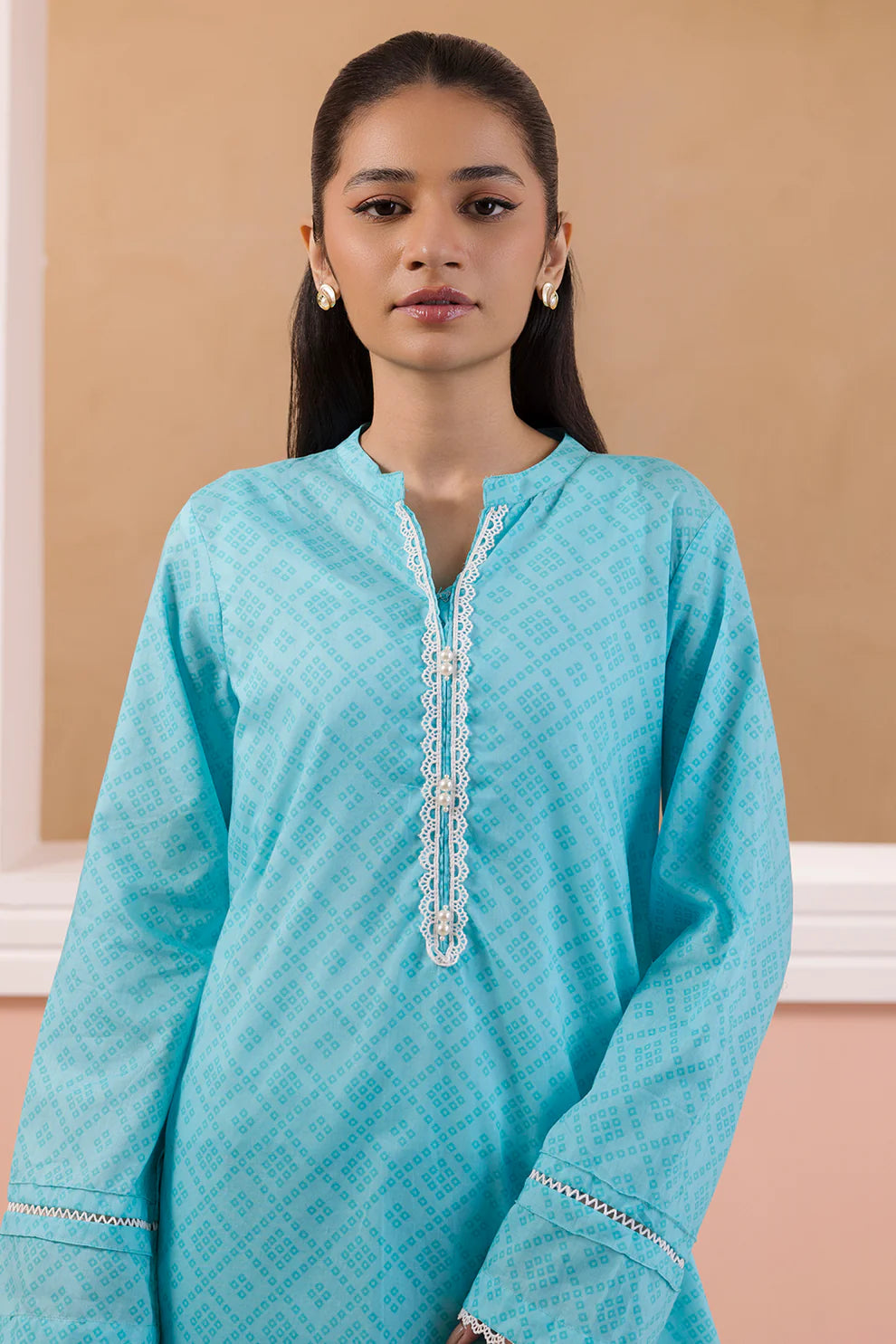 Zellbury Embroidered Kurta Dupatta and Trouser
