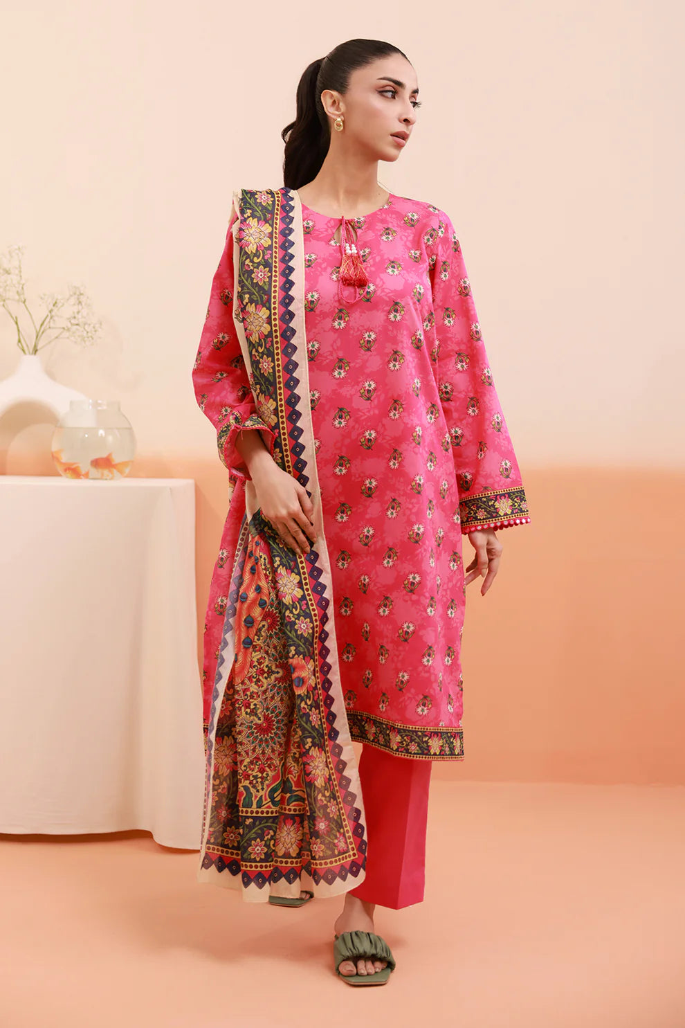 Zellbury Kurta, Dupatta & Trouser - 3PC Suit